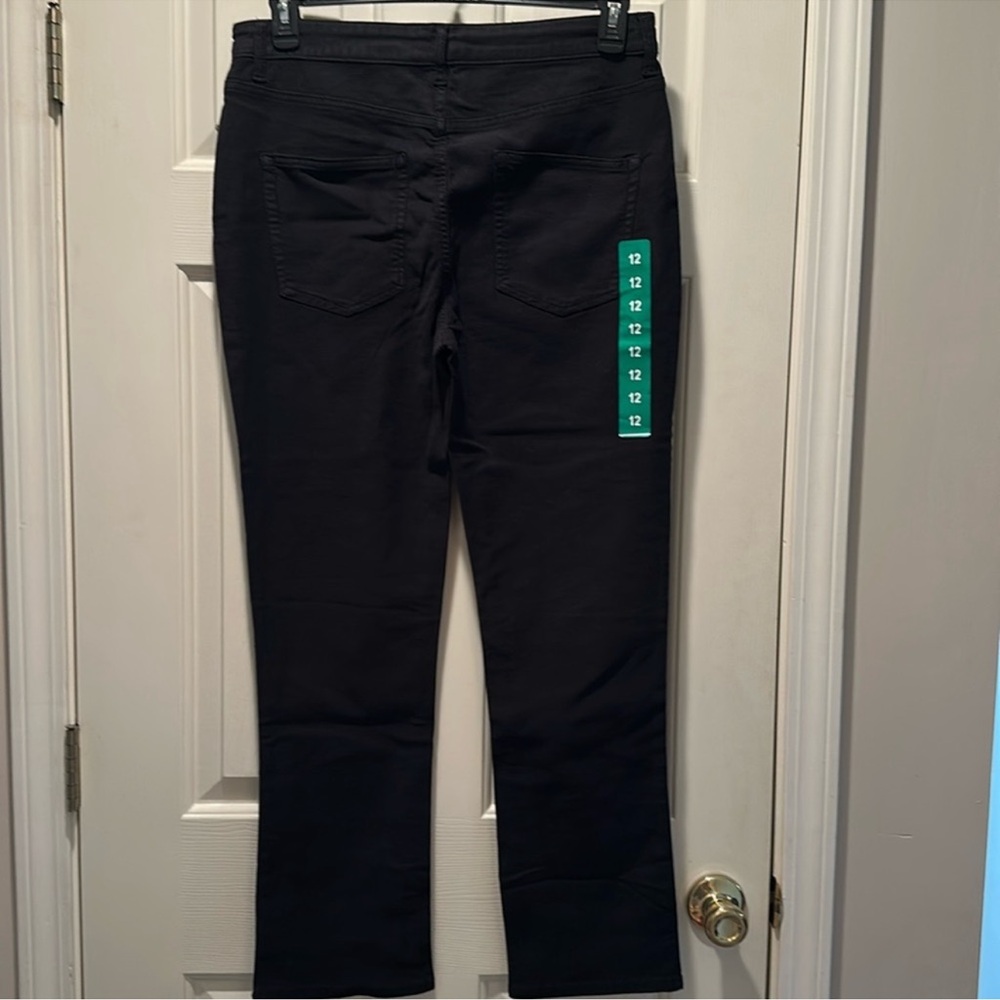 NWT 32 Degrees Ladies Black Sweatpant Jeans - Picture 2 of 4
